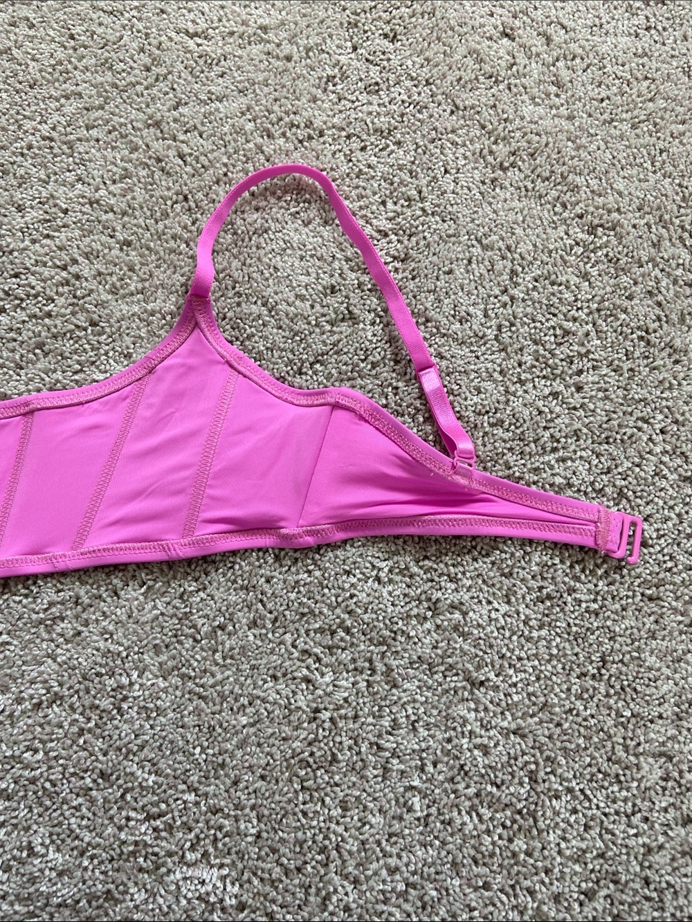 Skims โข Recycled Swim Corset Bikini Top Neon Orchid - Picture 8 of 14